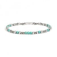 Bracciale Marlù Uomo Man Class 25 in Acciaio Turchese 4BR1824T - 4BR1824T